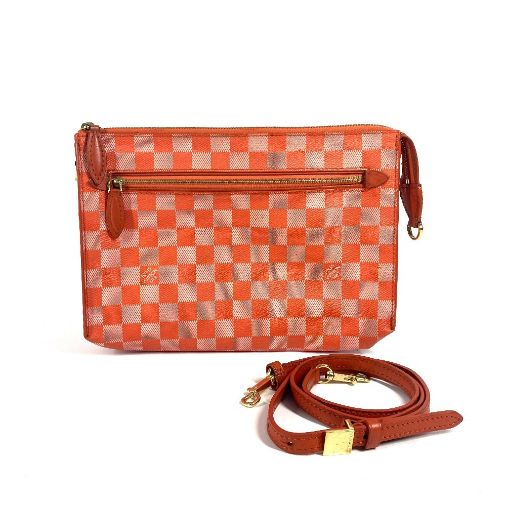 LOUIS VUITTON Shoulder Bag N41312 Damier canvas Orange Damier color module Women