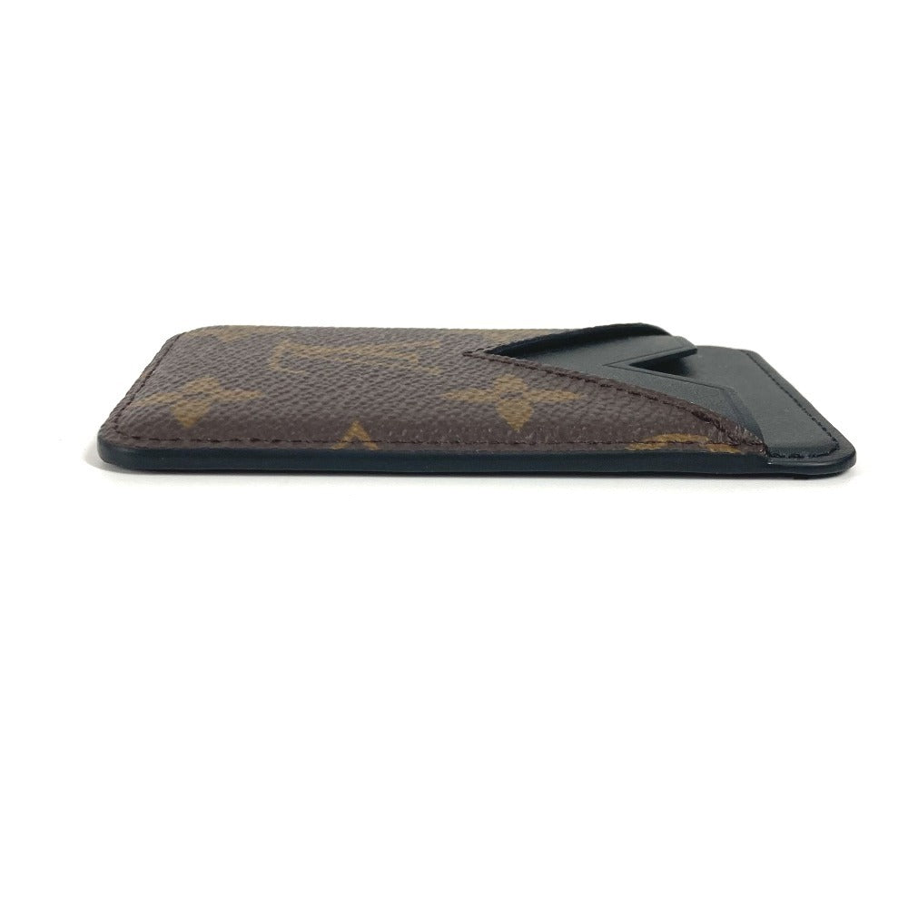 LOUIS VUITTON Card Case M13185 Monogram macacer canvas Brown Monogram macacer Porto Cult Magnet unisex(Unisex)