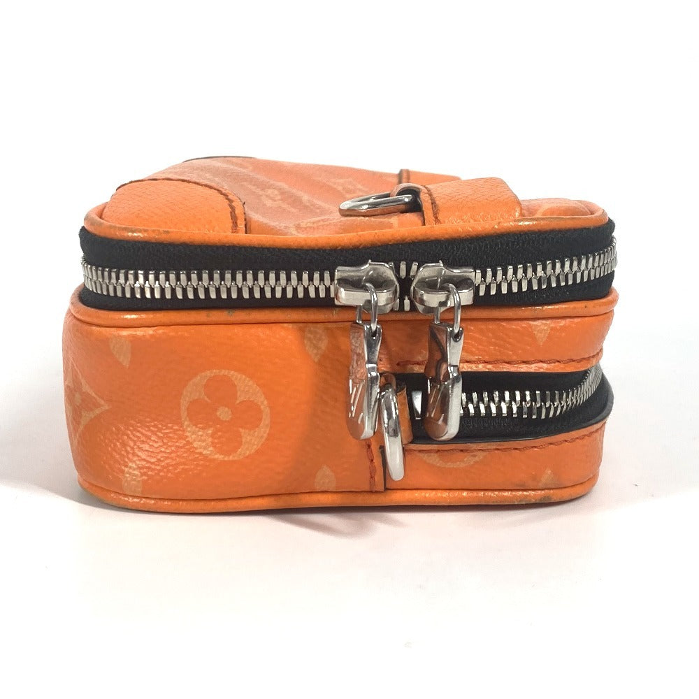 LOUIS VUITTON Shoulder Bag M31073 Monogram canvas, Taiga leather Orange Taigalama Alpha Wearable Wallet NV