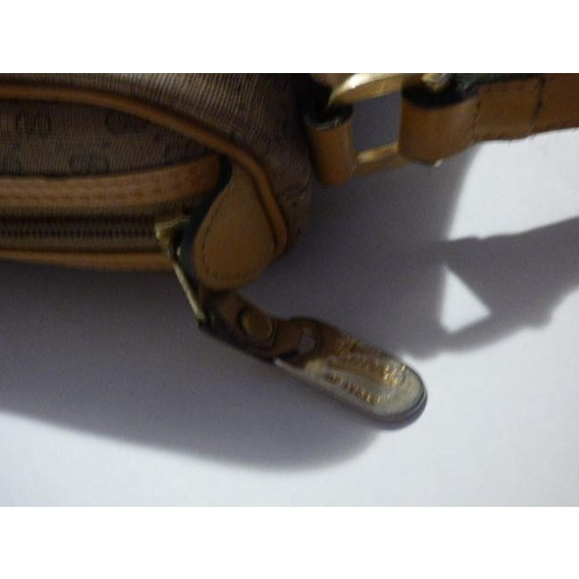 Gucci Vintage Purses Shades Of Brown Leather Coated Canvas Crossbody Bag