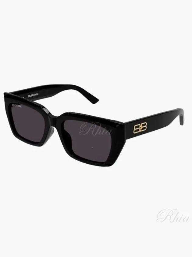 Luxury Balenciaga Trending 2026 Eyewear Logo Square Frame Sunglasses Black