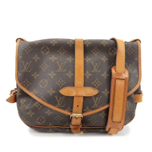 Louis Vuitton Monogram Saumur 30 Shoulder Bag Brown M42256