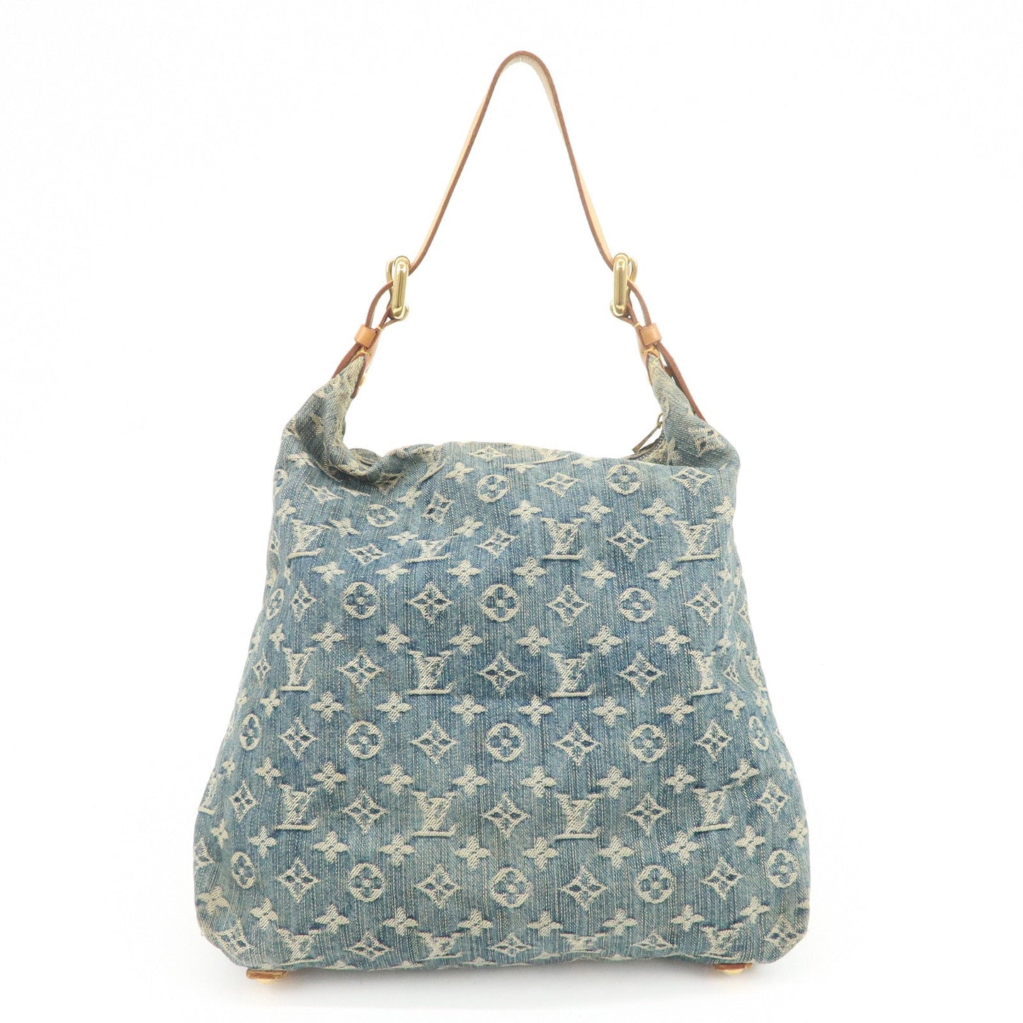 Louis Vuitton Monogram Denim Baggy GM Shoulder Bag Blue M95048