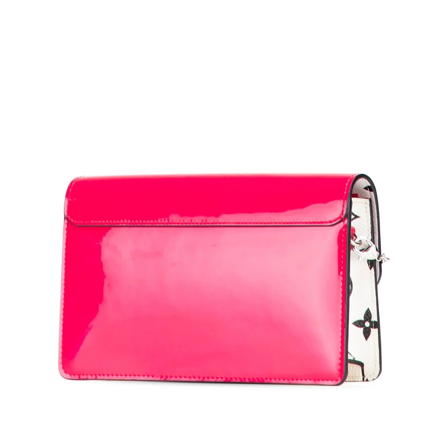 Pink Louis Vuitton Portefeuille Cherrywood Wallet On Chain Crossbody Bag