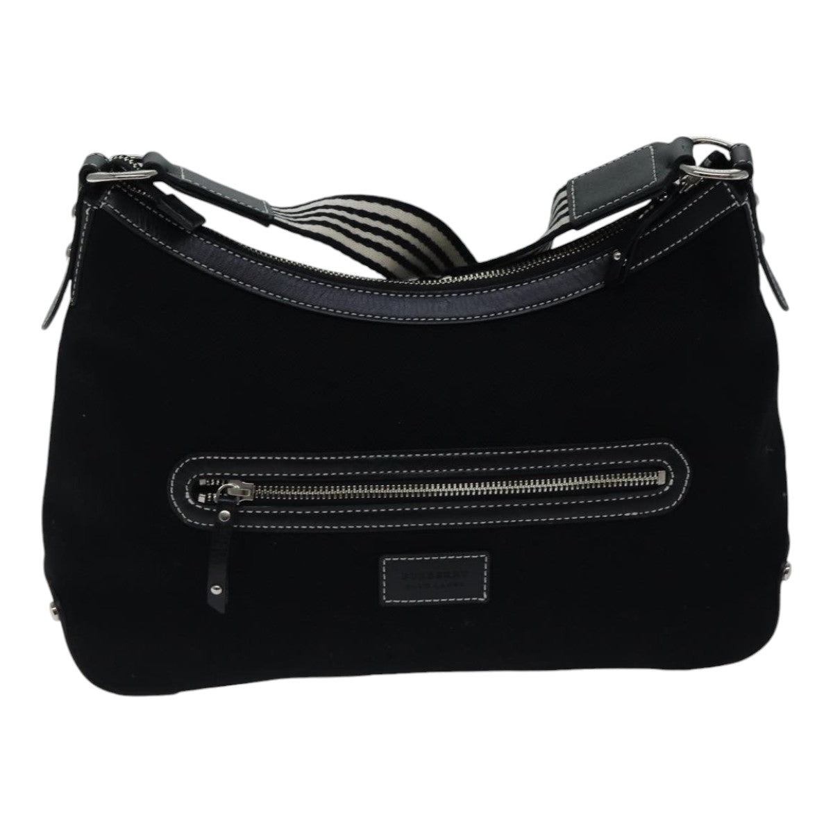 Burberry Blue Label Black Canvas Shoulder Bag ( )