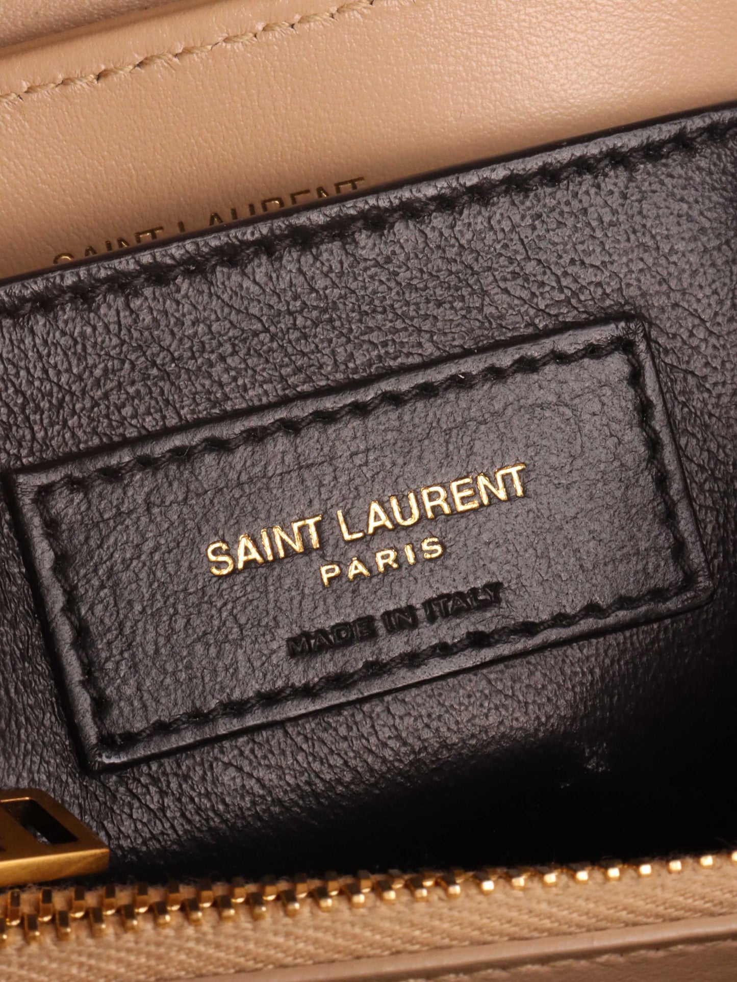 Saint Laurent Small Beige Loulou Bag.