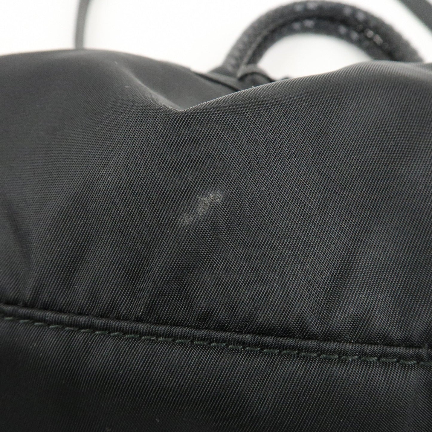 PRADA Nylon Leather Ribbon 2Way Shoulder Bag Black BN1631