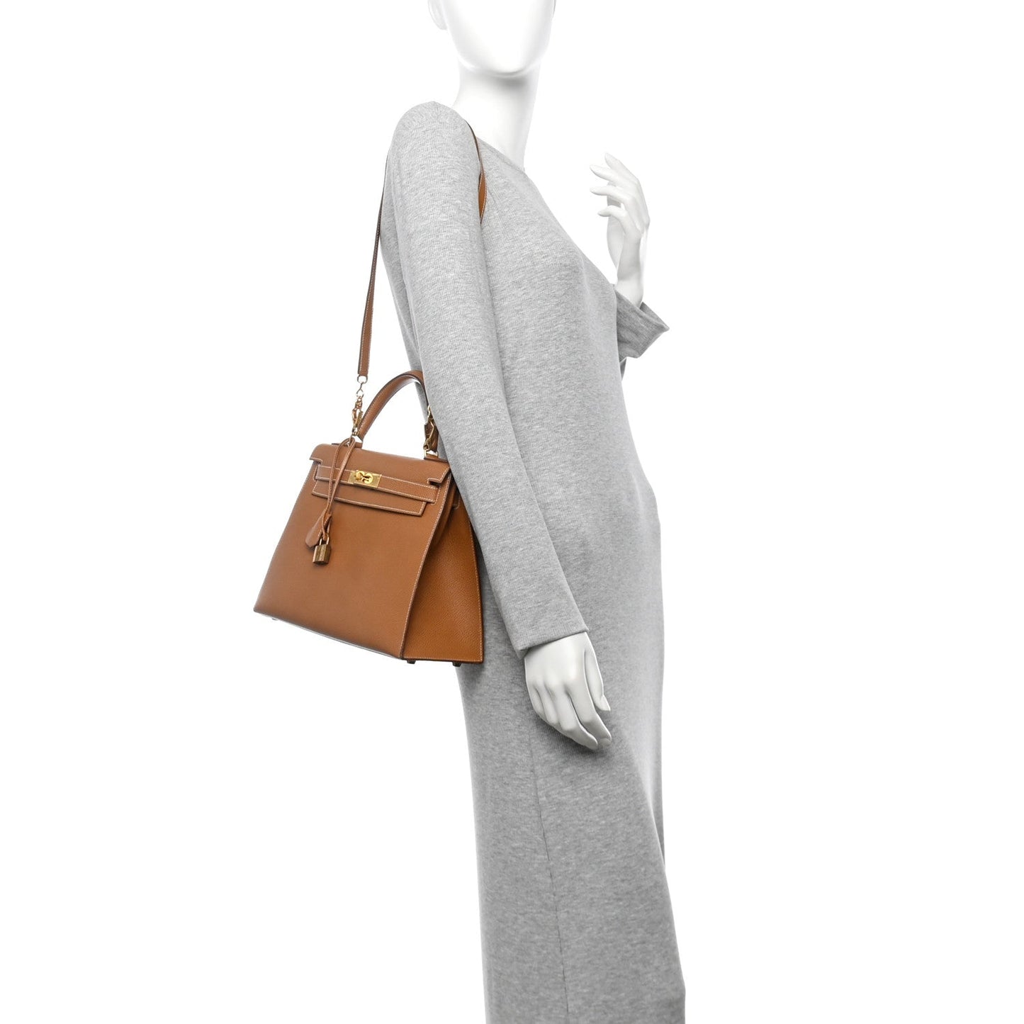 Hermes Courchevel Kelly Sellier 28 Gold