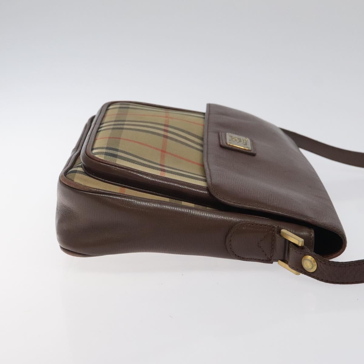 Burberry Nova Check Beige Canvas Shoulder Bag ( )