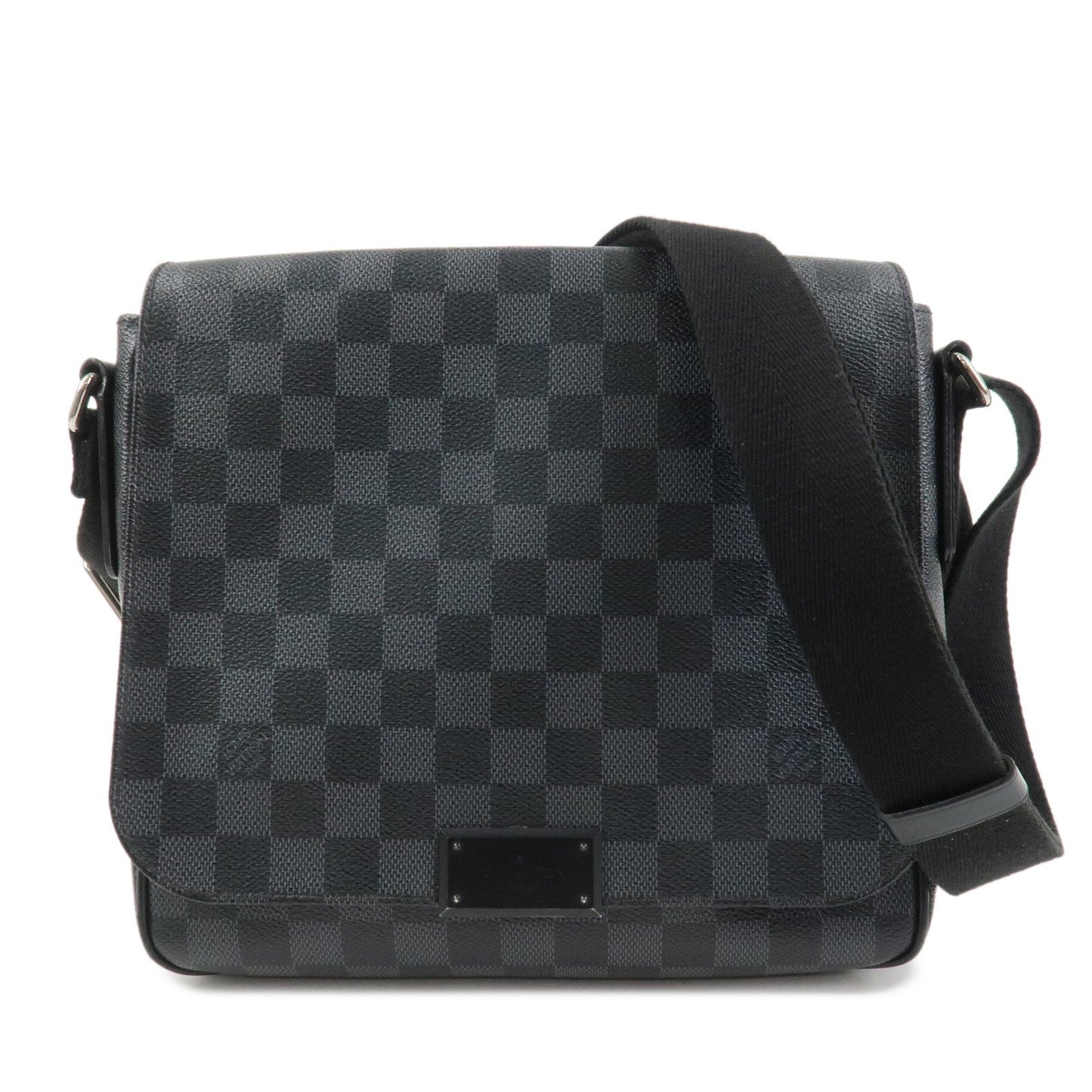 Louis Vuitton Damier Graphite District PM Shoulder Bag Noir N41260