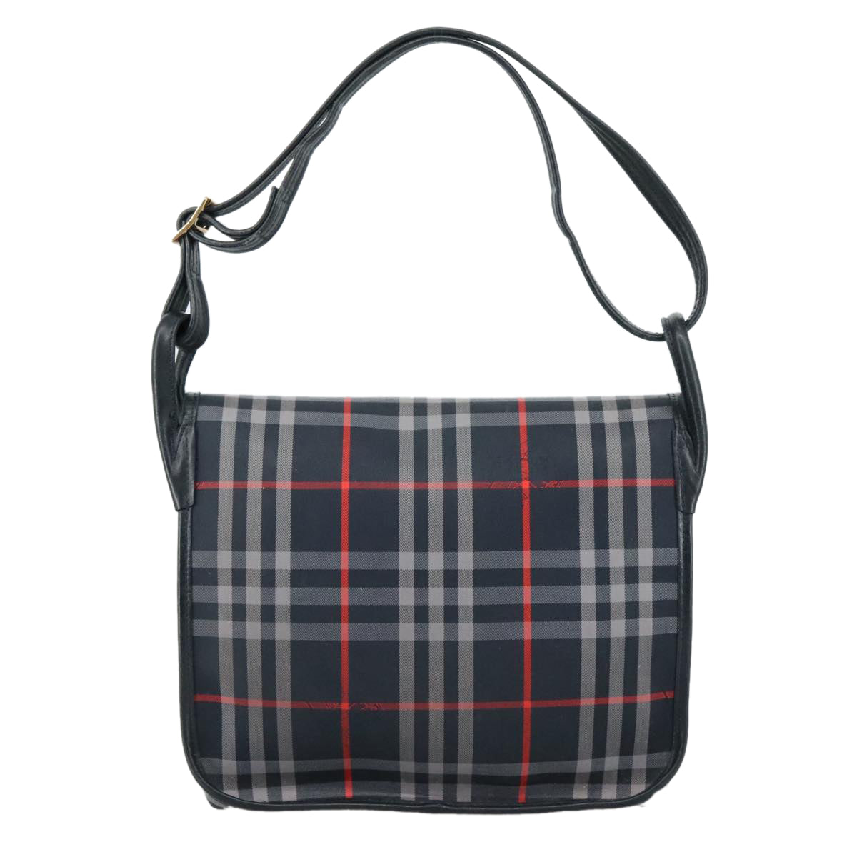 Burberry Navy Canvas Shoulder Bag ( )