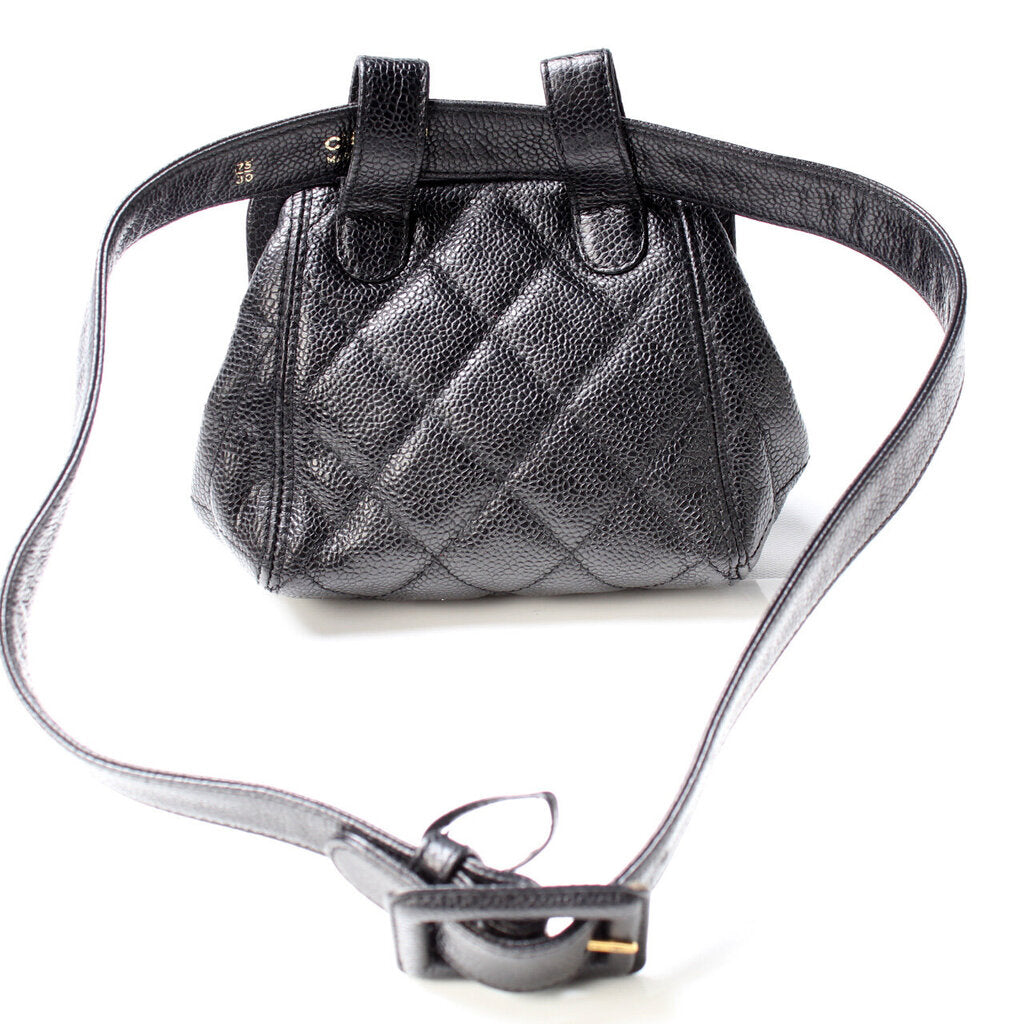 Chanel Kisslock Vintage Bum Caviar Bag