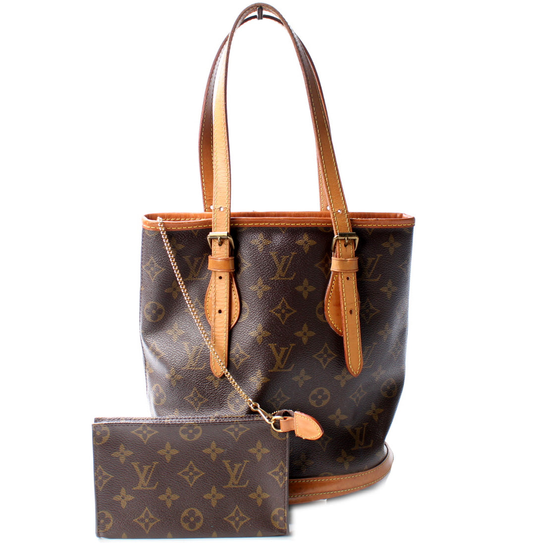 Louis Vuitton Petit Bucket w/ Pouch Monogram
