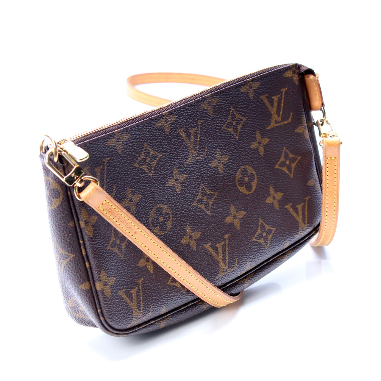 Louis Vuitton Pochette Accessories W/ Strap Monogram