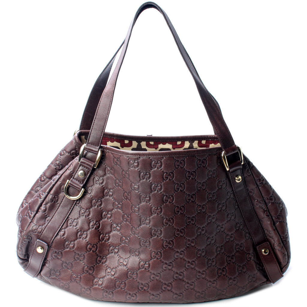 Gucci 130736 Abbey Leather Tote Medium Bag