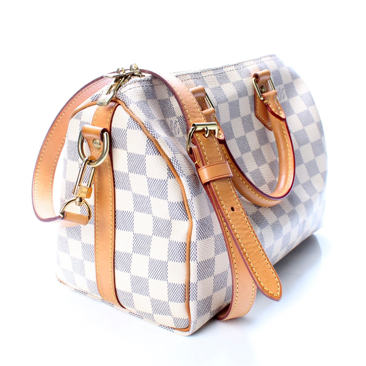 Louis Vuitton Speedy 25 Bandouliere Damier Azur (PL008)