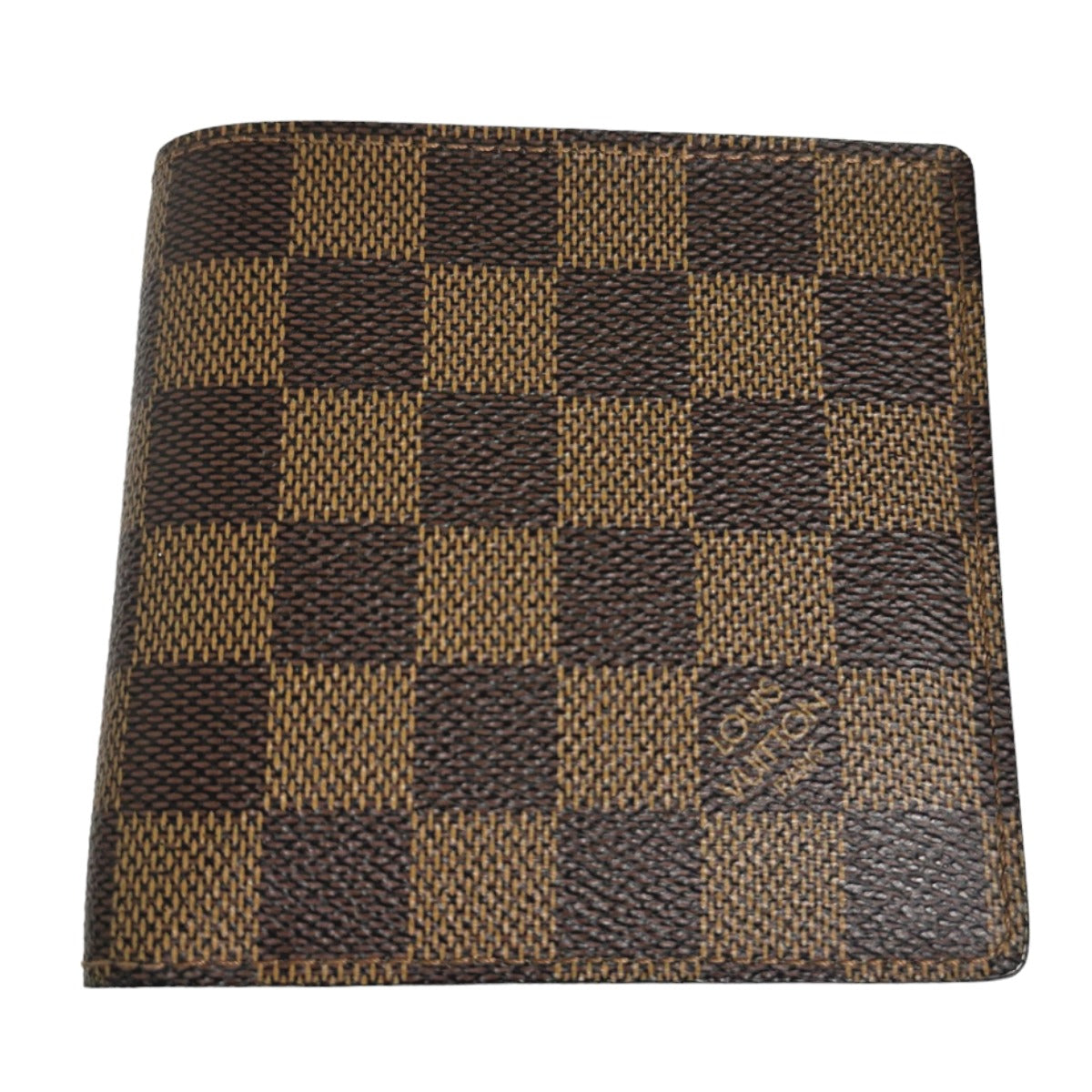 LOUIS VUITTON Bifold Wallet N61675 Damier canvas Brown Bi-fold wallet with card pocket Damier Portefeuille Marco mens(Unisex)