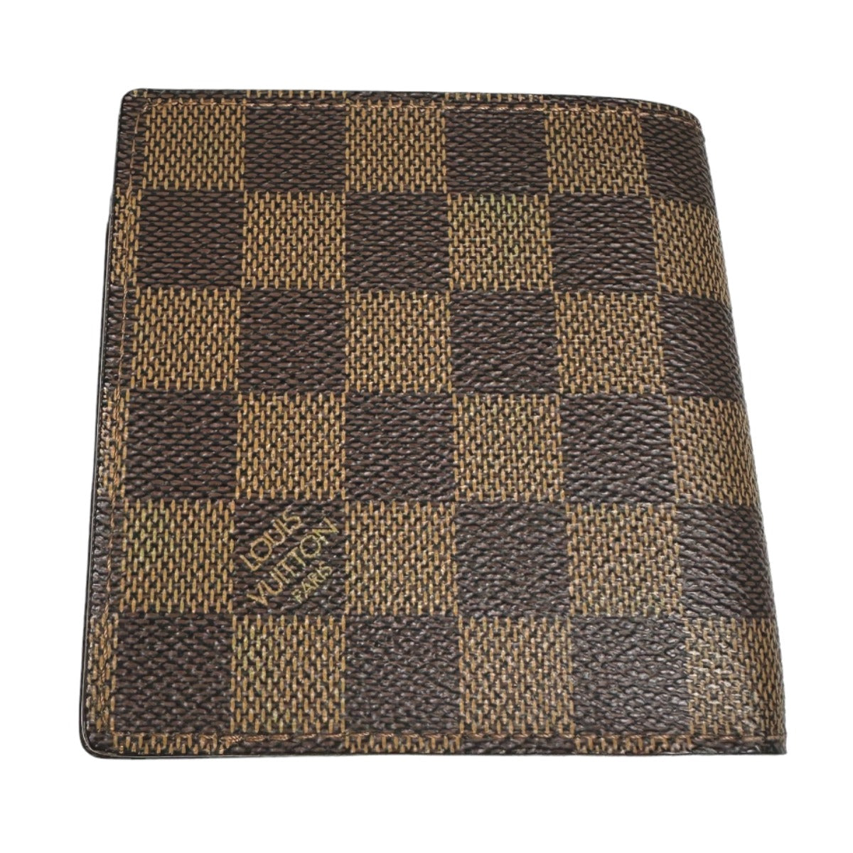 LOUIS VUITTON Bifold Wallet N61675 Damier canvas Brown Bi-fold wallet with card pocket Damier Portefeuille Marco mens(Unisex)