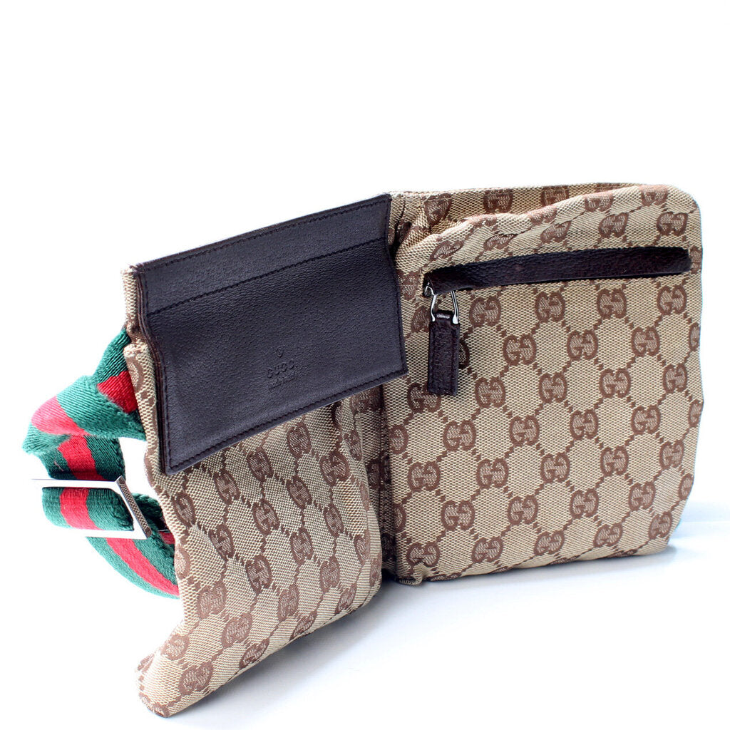 Gucci 28566 Waist Canvas Bag