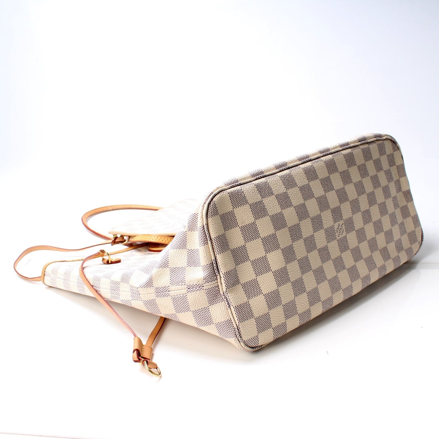 Louis Vuitton Neverfull W/Wallet MM Damier Azur