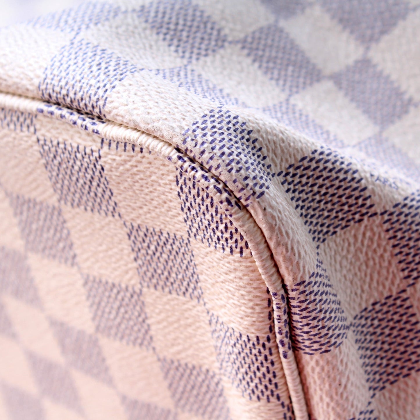 Louis Vuitton Neverfull W/Wallet MM Damier Azur