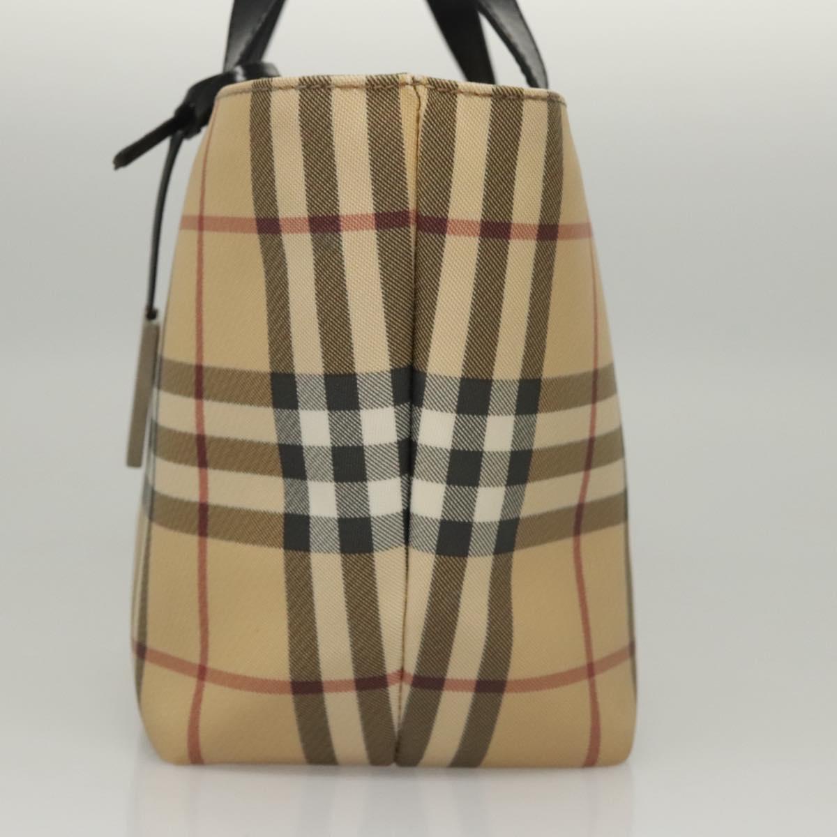 Burberry Nova Check Beige Canvas Handbag ( )