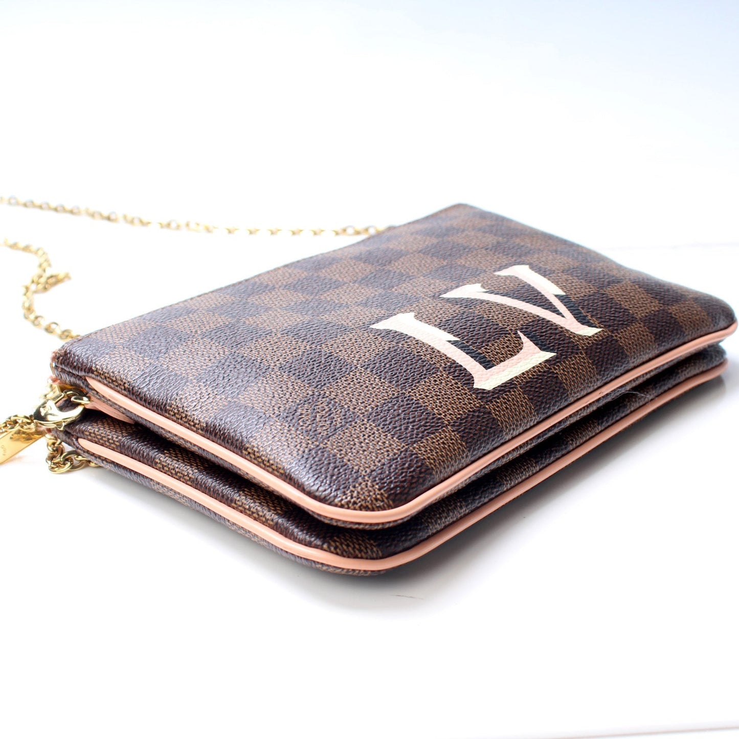 Louis Vuitton Double Zip Pochette Damier Ebene