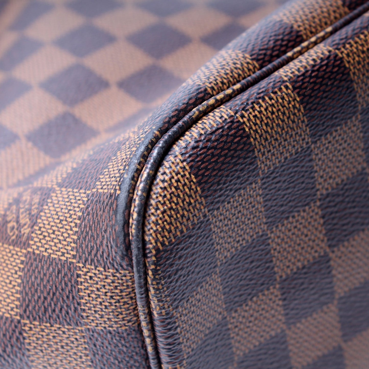Louis Vuitton Neverfull W/Wallet MM Damier Ebene