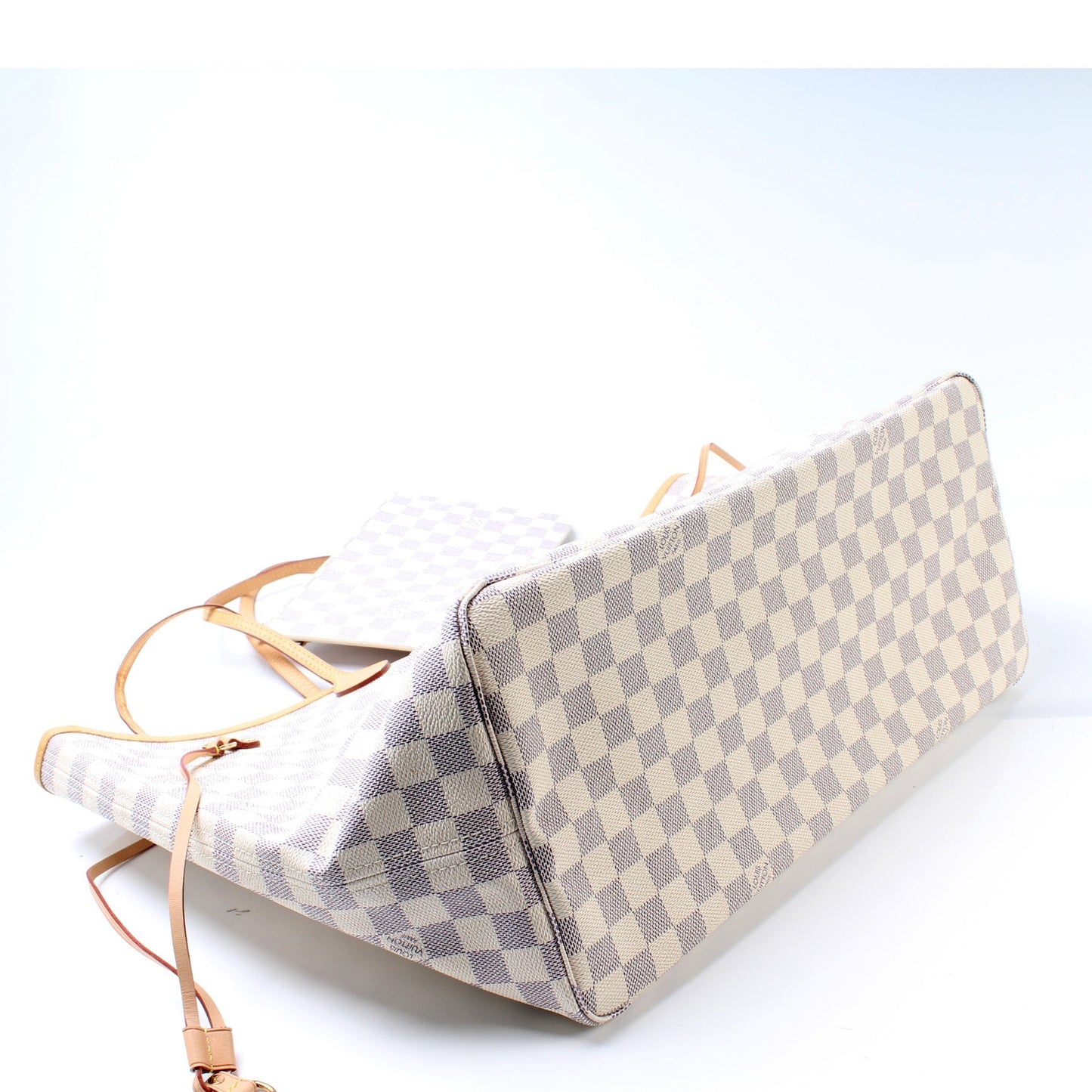 Louis Vuitton Neverfull W/Wallet GM Damier Azur