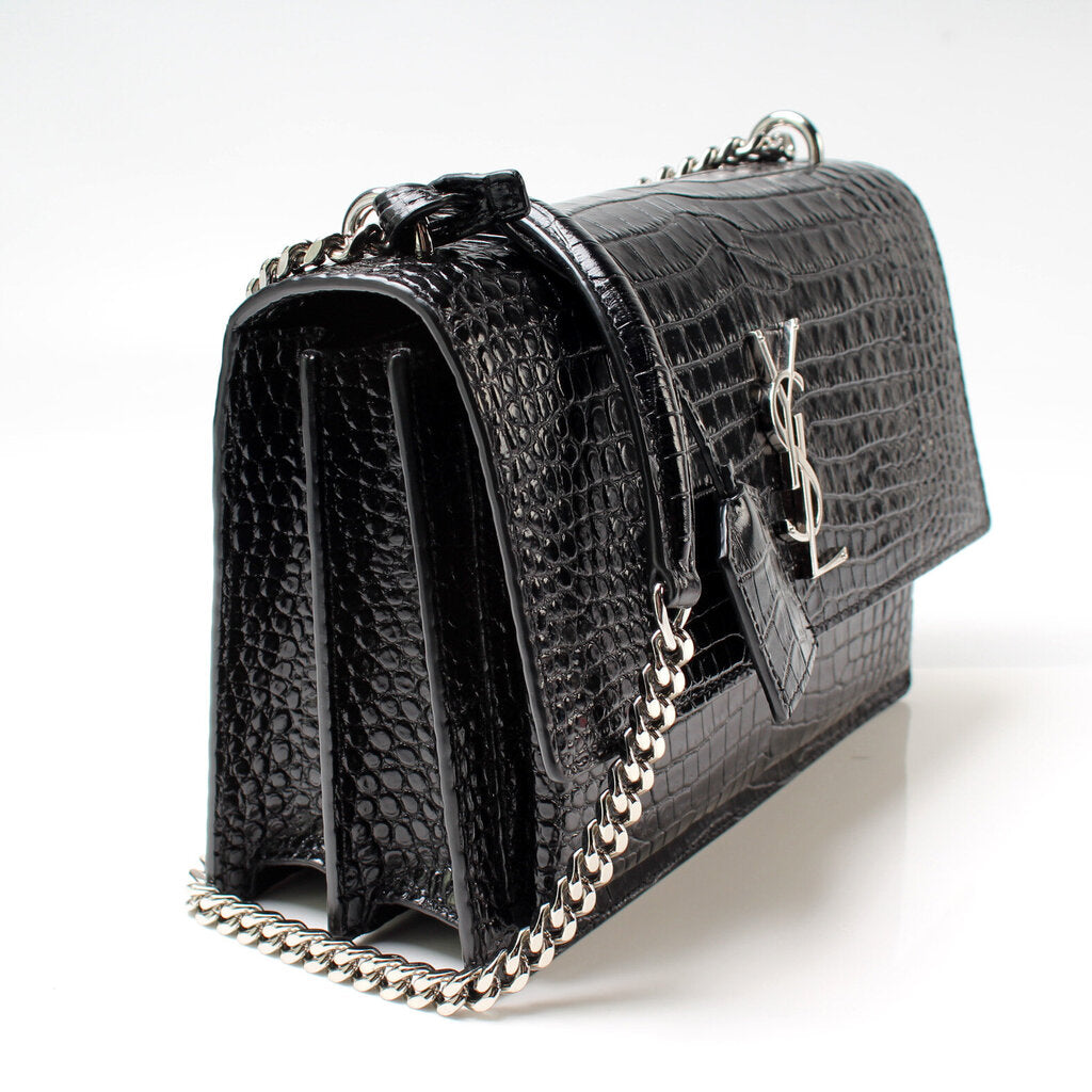 Saint Laurent Sunset Medium Croc 442906 Bag