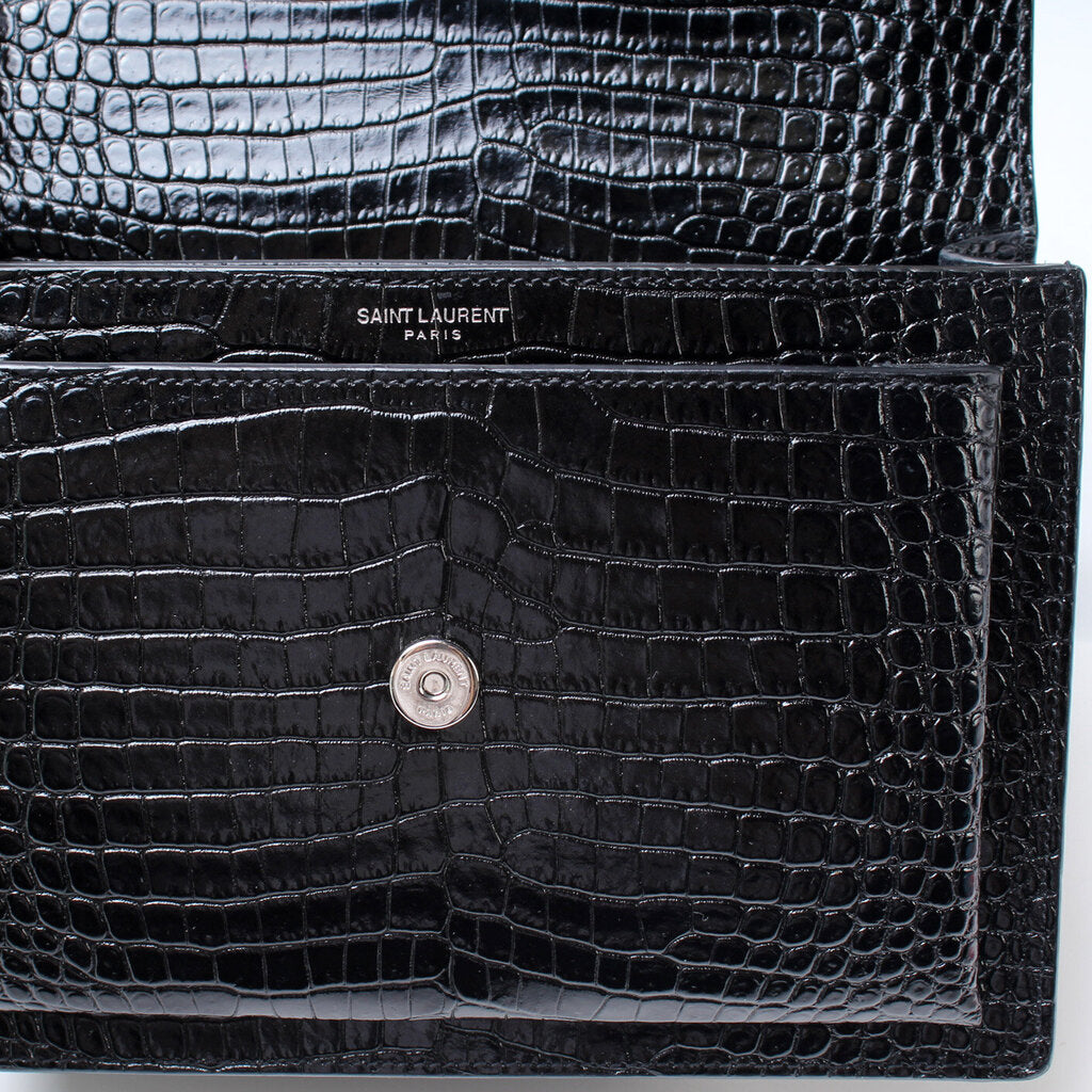 Saint Laurent Sunset Medium Croc 442906 Bag