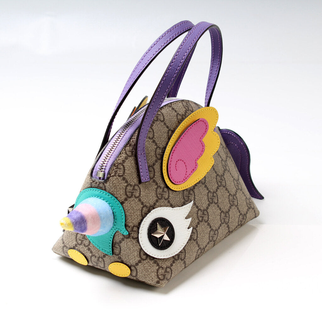 Gucci 502164 GG Supreme Kids Unicorn Bag
