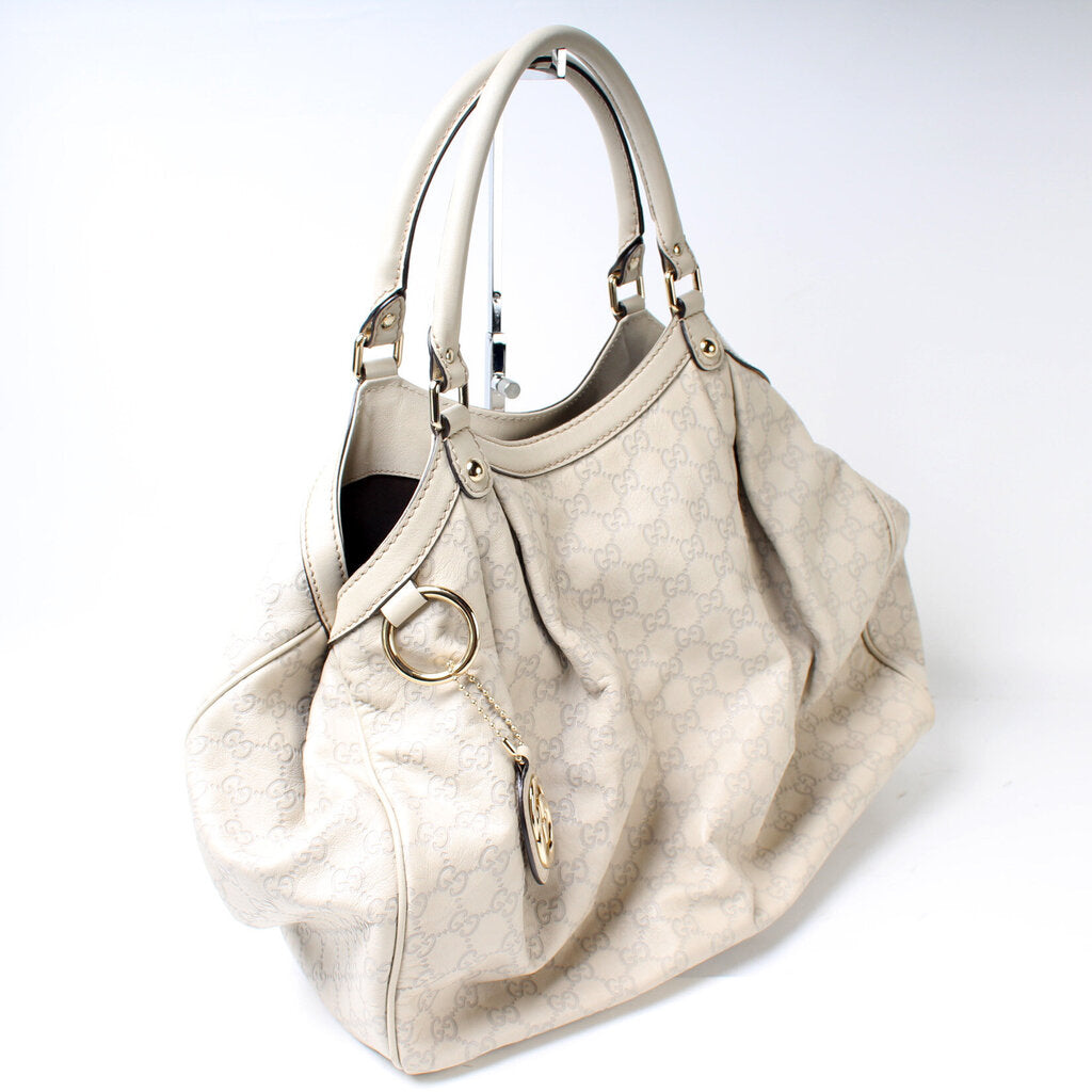 Gucci 211944 Sukey GG Leather Medium Bag