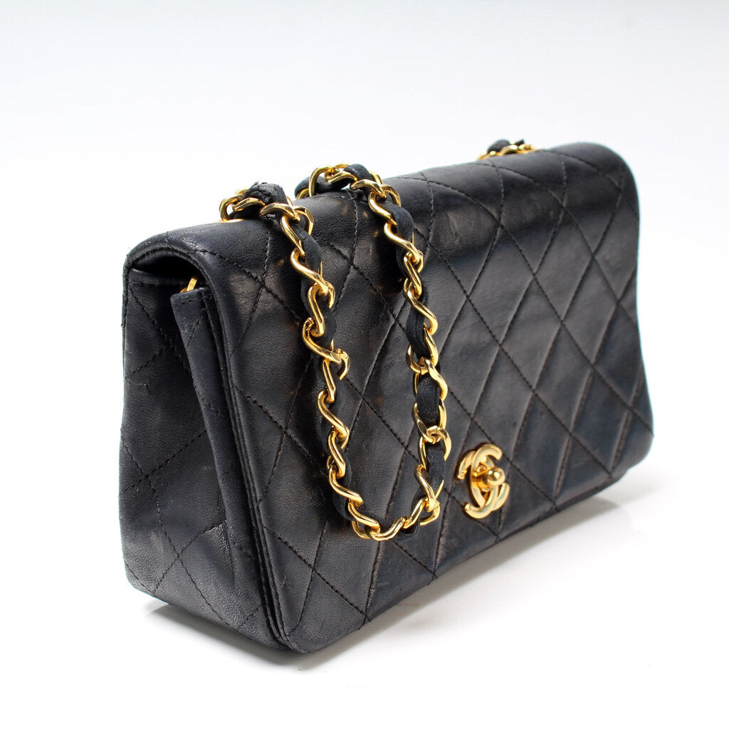 Chanel CC Quilted Lambskin Vintage Mini Flap Bag