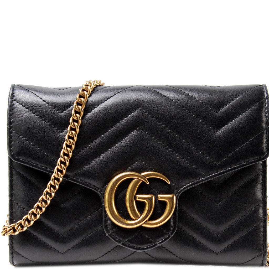 Gucci 474575 Marmont Chain Wallet Bag