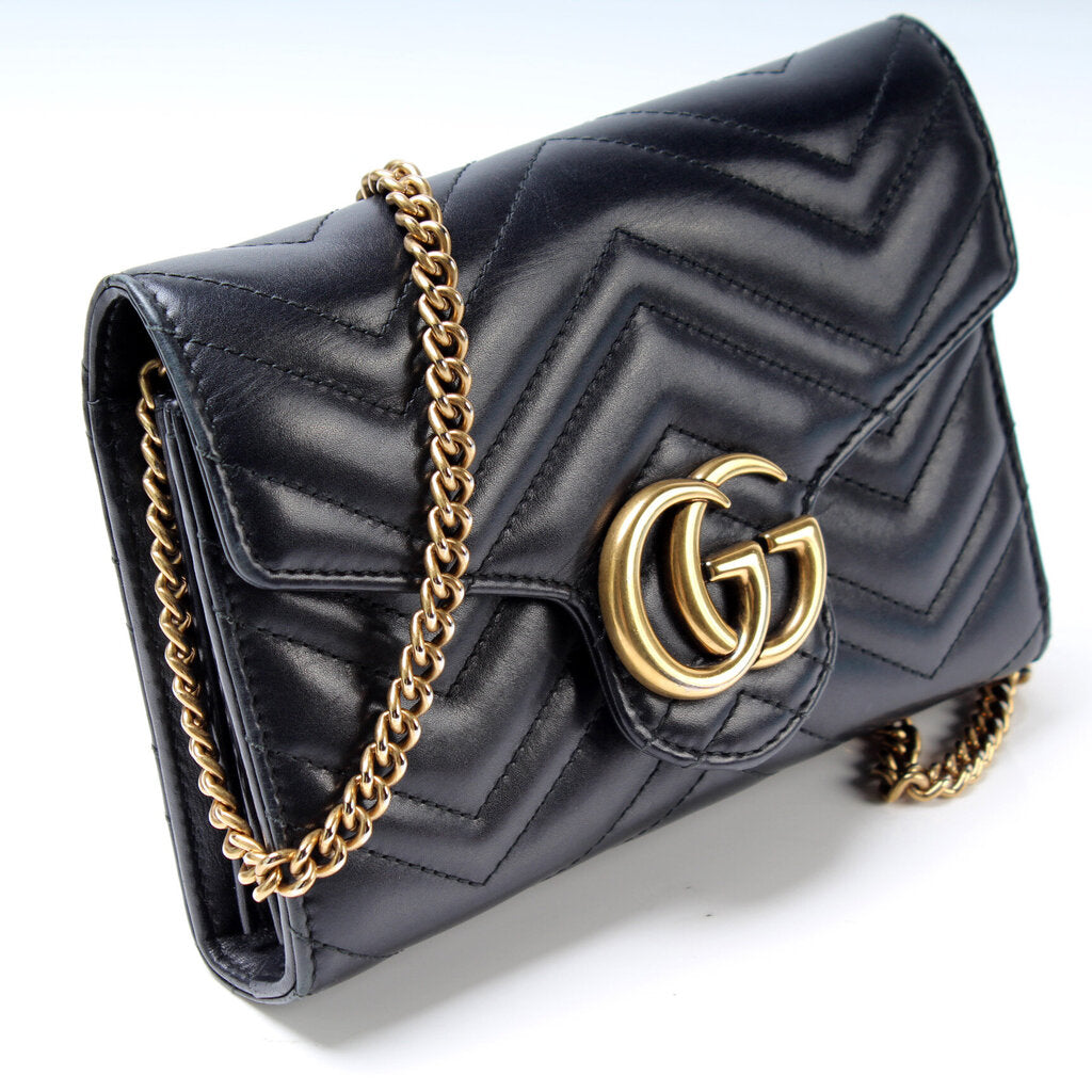 Gucci 474575 Marmont Chain Wallet Bag