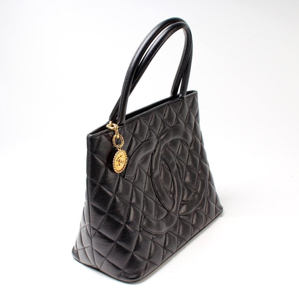Chanel Medallion Tote Caviar Bag