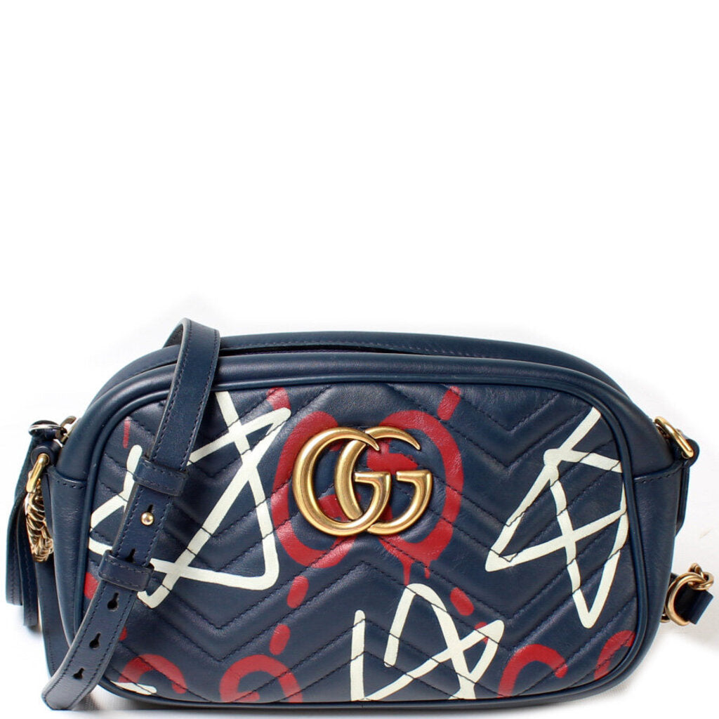 Gucci 447632 Marmont Small Leather Camera Bag