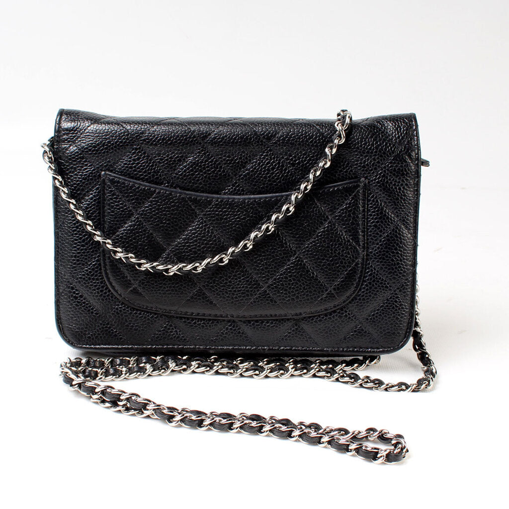 Chanel WOC Classic Quilted Caviar Bag