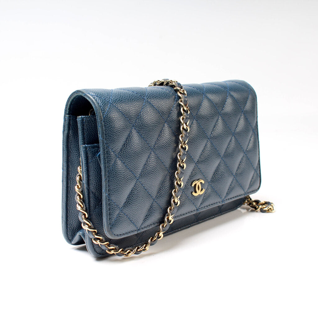 Chanel WOC Classic Quilted Caviar 22M Bag