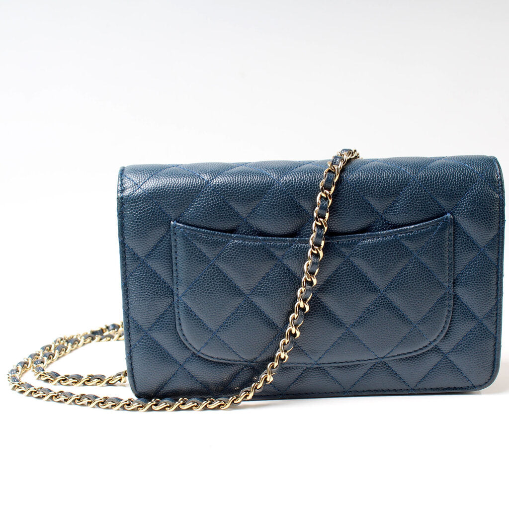 Chanel WOC Classic Quilted Caviar 22M Bag