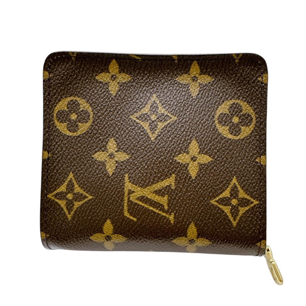 LOUIS VUITTON Bifold Wallet M61667 Monogram canvas Brown Card pocket with zipper Monogram Compact zip unisex(Unisex)