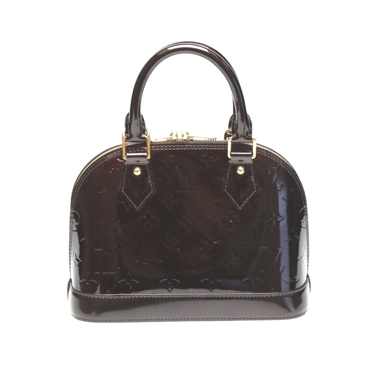 LOUIS VUITTON Handbag M91678 Monogram Vernis purple Monogram Alma BB