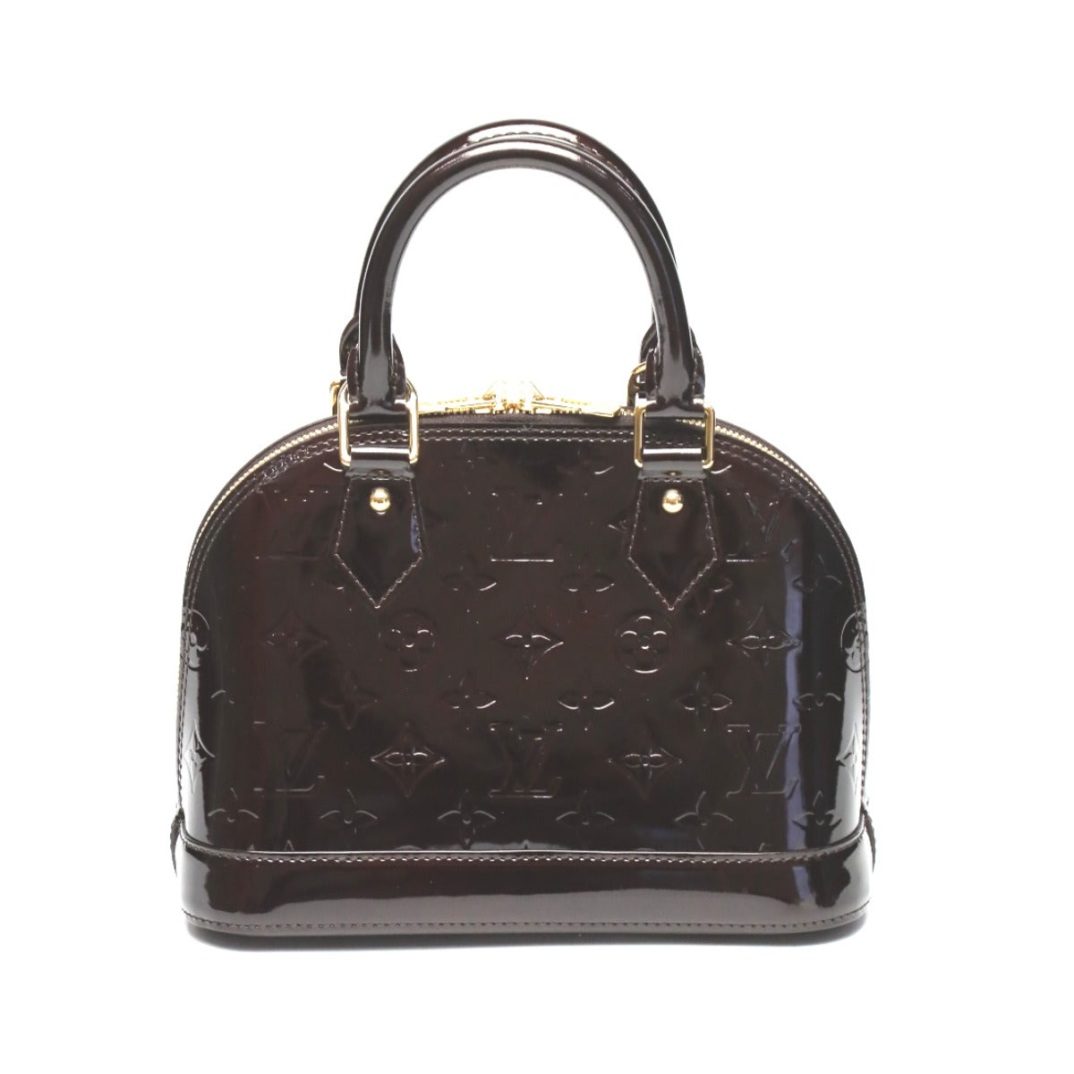 LOUIS VUITTON Handbag M91678 Monogram Vernis purple Monogram Alma BB