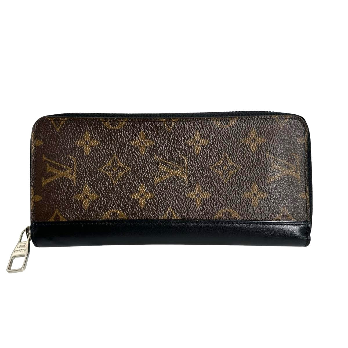 LOUIS VUITTON Long Wallet Purse M60109 Monogram canvas, leather Brown Vertical Monogram Macasa unisex(Unisex)