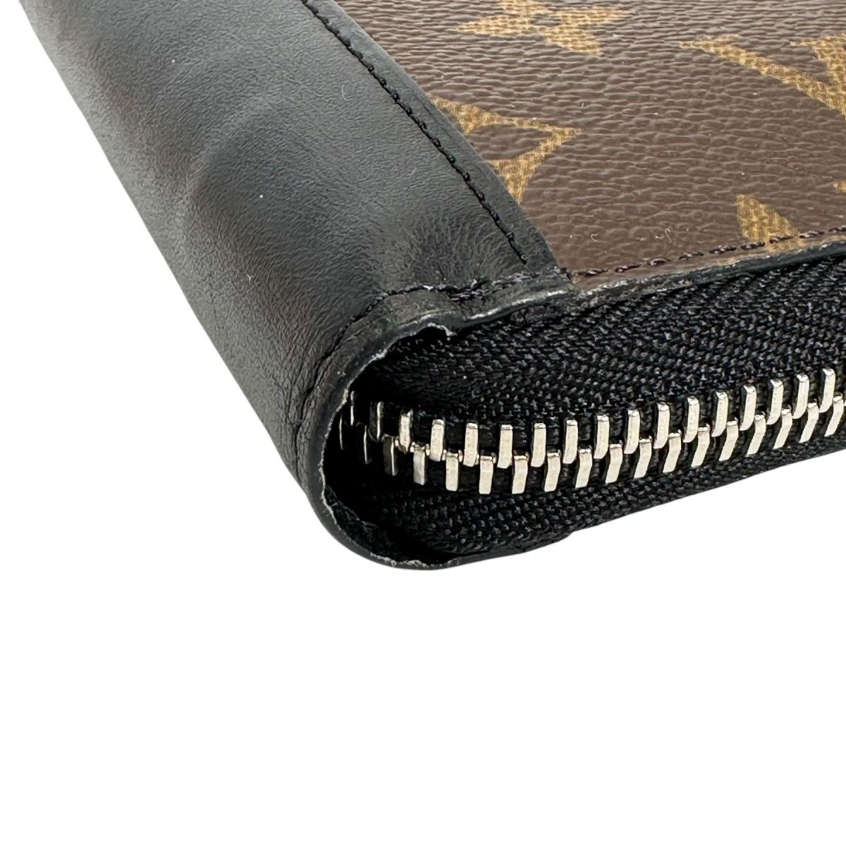 LOUIS VUITTON Long Wallet Purse M60109 Monogram canvas, leather Brown Vertical Monogram Macasa unisex(Unisex)