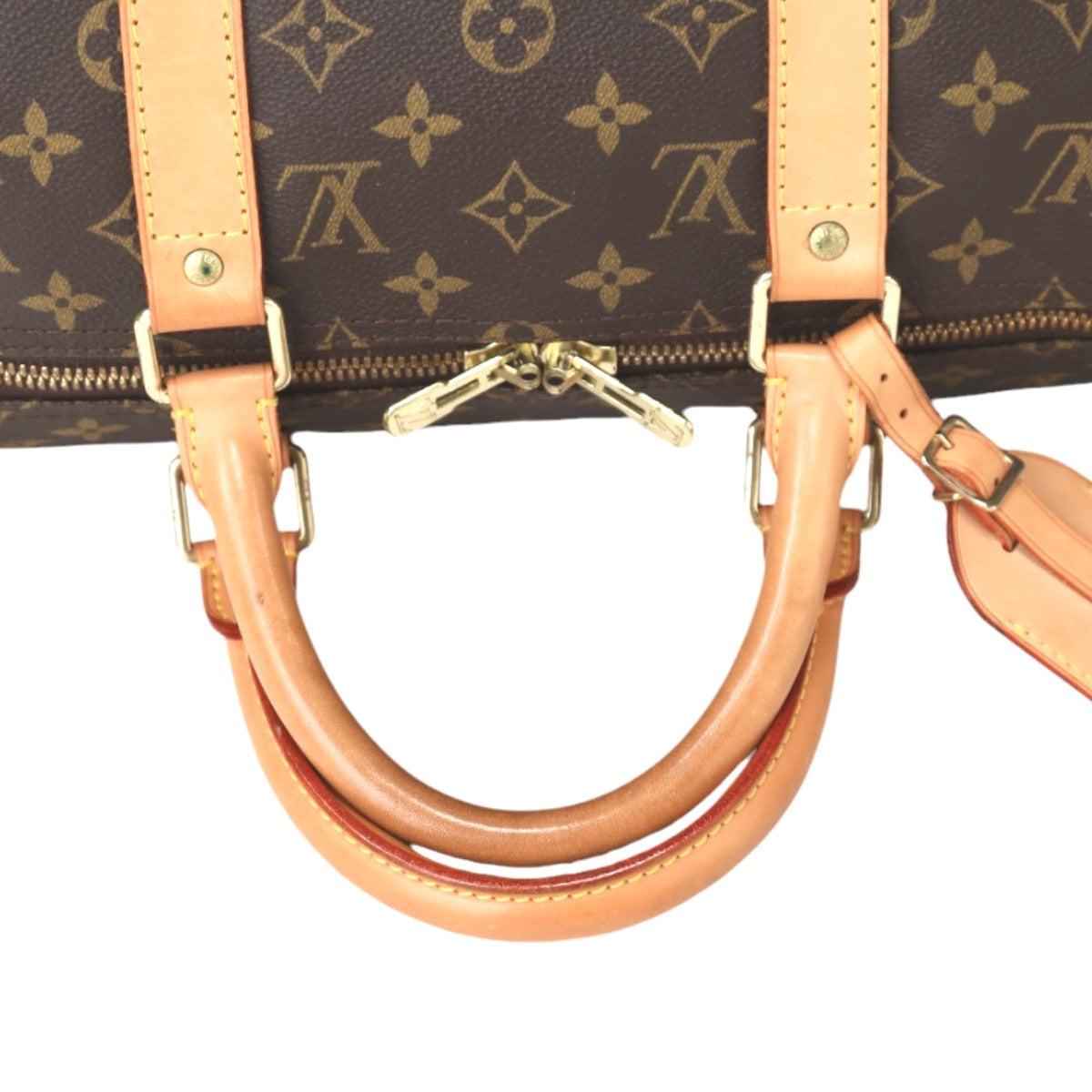 LOUIS VUITTON Boston Duffel bag M41416 Monogram canvas Brown Monogram Keepall ?bandouliere 50