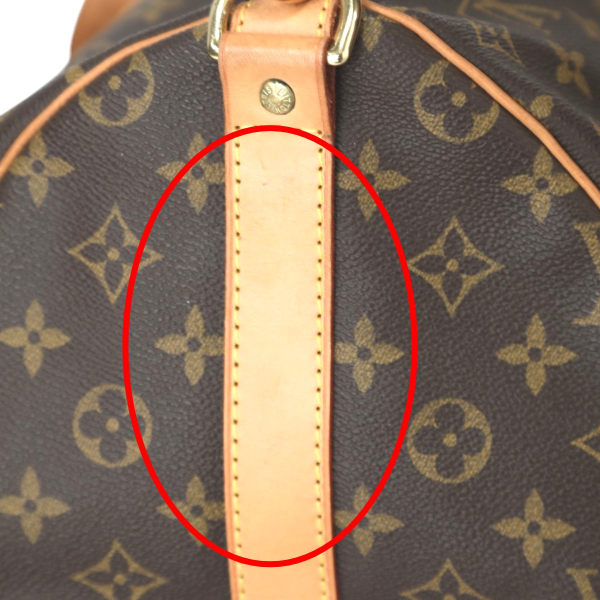 LOUIS VUITTON Boston Duffel bag M41416 Monogram canvas Brown Monogram Keepall ?bandouliere 50