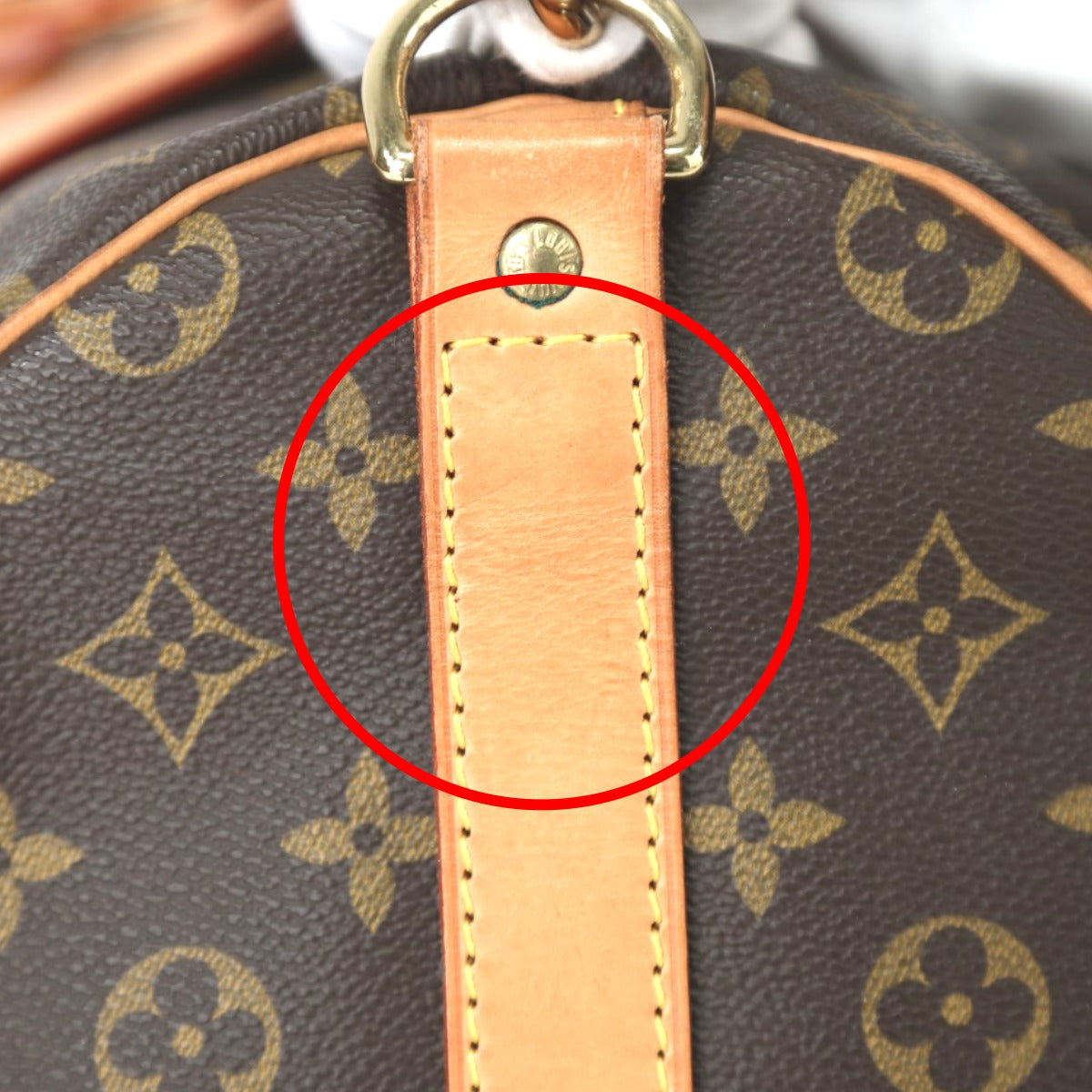 LOUIS VUITTON Boston Duffel bag M41416 Monogram canvas Brown Monogram Keepall ?bandouliere 50