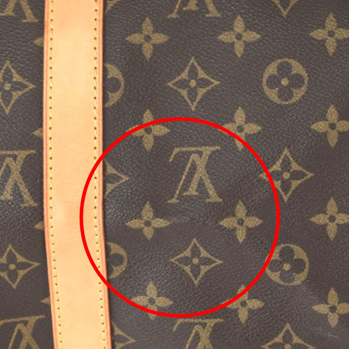 LOUIS VUITTON Boston Duffel bag M41416 Monogram canvas Brown Monogram Keepall ?bandouliere 50
